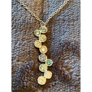 Crystal charm necklace